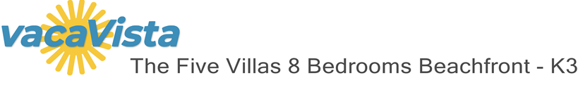 vacaVista - The Five Villas 8 Bedrooms Beachfront - K3