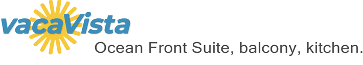 vacaVista - Ocean Front Suite, balcony, kitchen.