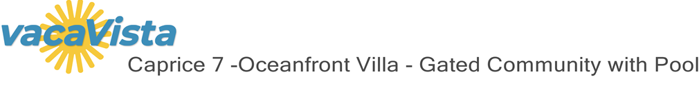 vacaVista - Caprice 7 -Oceanfront Villa - Gated Community with Pool